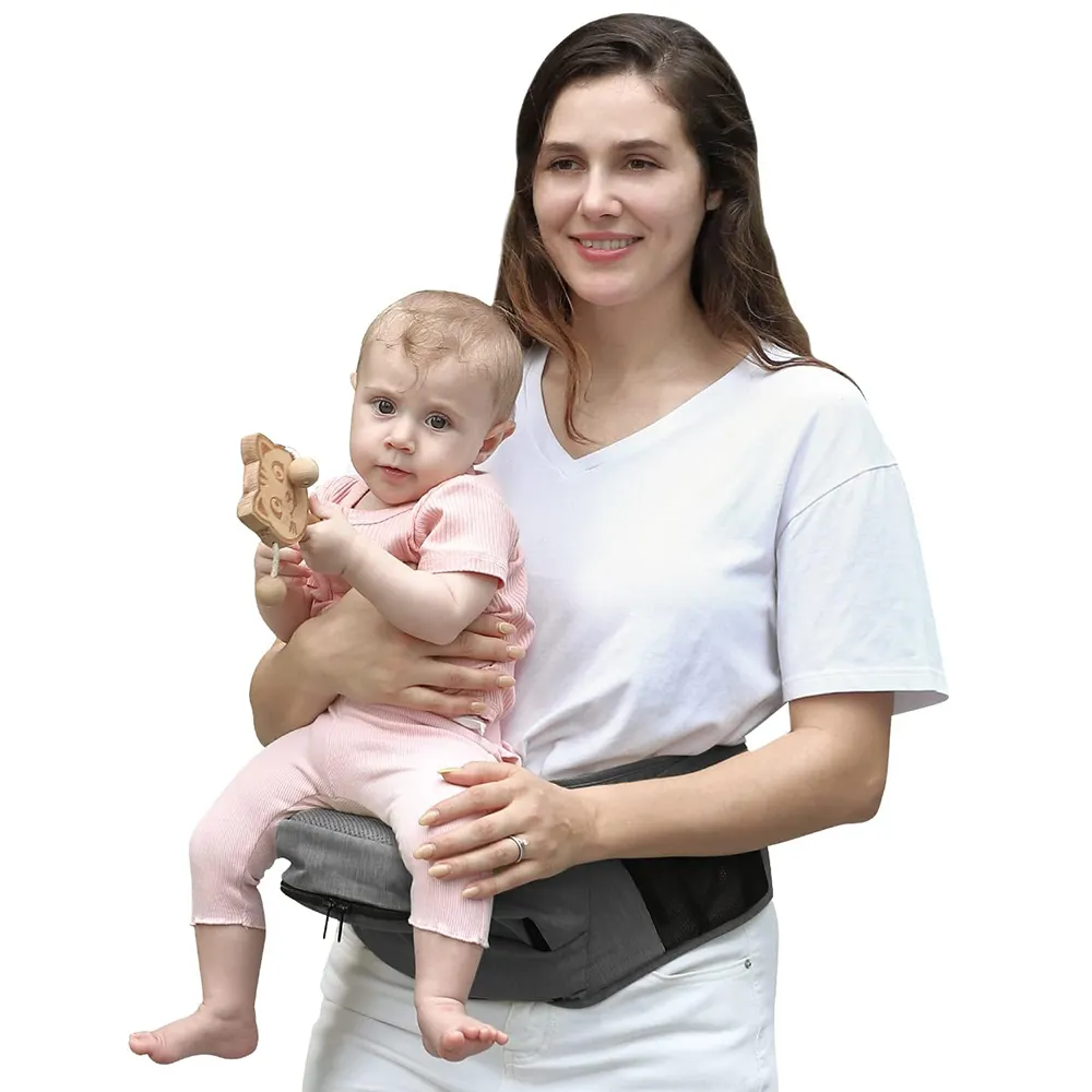 Custom Baby Hip Seat Carrier Infant Carrier with Hip Seat Adjustable Shoulder Straps and Internal Storage for Infants