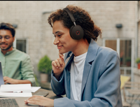 Auriculares Inalámbricos Yealink WH68 Híbridos con ANC, Batería de Larga Duración, DECT + 5.3
