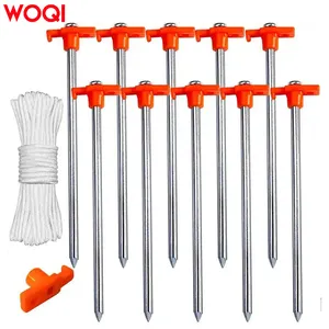Piquets et butées en alliage d'aluminium WOQI pour le camping et la randonnée en famille - Product Image 1