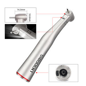 Nha khoa Contra góc 1:5 tăng tốc độ tay khoan với nội bộ phun nước vòng màu đỏ cho FG burs chất lượng hàng đầu - Product Image 1