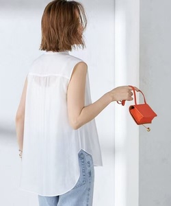 Camicette Casual Plus Size con dettagli <span class=keywords><strong>eleganti</strong></span> in rilievo e sovrapposizioni trasparenti con Logo frontale intrecciato in tinta unita - Product Image 1