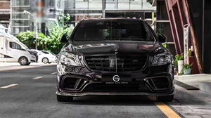 Kit <span class=keywords><strong>222</strong></span> per Mercedes-Benz Classe S W222 S63 S65 AMG Facelift Bra Bus Bodykit Diffusore Posteriore Spoiler Auto - Product Image 2