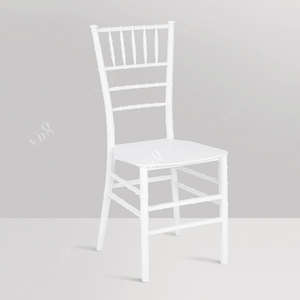 Silla de Comedor Moderna Apilable Blanca |   Muebles de Exterior para Hoteles, Bodas, Fiestas y Eventos - Product Image 1