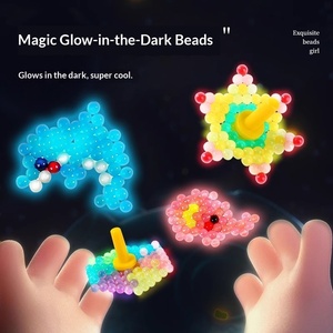Perline Magiche Luminose, Carta da Dipingere a Sabbia con Tema Cartone Animato, Confezione in Scatola, <span class=keywords><strong>Puzzle</strong></span> per Bambine, Giocattolo per Bambini - Product Image 3