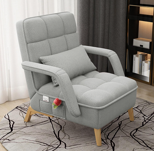 كرسي عملي ساخن مبطن بالكامل بغرفة معيشة مع مسند للقدمين قابل للتعديل لغرفة المعيشة - Product Image 1