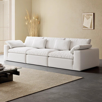 Nouvel Ensemble de Canapés Sectionnels Modulaires de Luxe et Modernes pour Salon, Fauteuils Relaxants, Forme en L, 2 et 3 Places, Conception Ergonomique sans Structure Apparente, en Vente