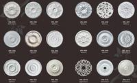 Conception moderne HN-721 Polyuréthane PU Plafond Rosette Ignifuge Intérieur Beauté Décoration pour Villas