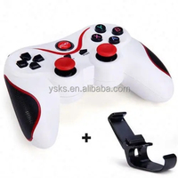 Manette de jeu sans fil X3 pour téléphone mobile IOS, tablette PC - 2,4 GHz/BT, moteur de vibration, design ergonomique