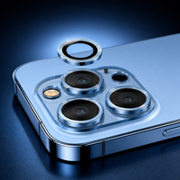 Protection d'objectif d'appareil photo en verre trempé anti-explosion ultra-claire dureté 9H 3D Radian pour iPhone 15 Pro Max