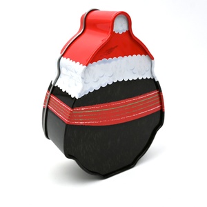 <b>Christmas</b> Penguin Shaped Tinplate <b>Box</b> with UV Coating and Custom Logo Santa Hat Scarf Print Cookie Candy Gift for Xmas Present - Product Image 3