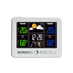 Custom Kitchen Outdoor Waterproof Digital <strong>Wireless</strong> Smart Sensor Hygrometer <strong>Thermometer</strong> Plastic Time Date Alarm <strong>Clock</strong> for - Product Image 6