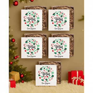 Personalized Christmas Design <b>Empty</b> <b>Gift</b> <b>Boxes</b> 5-Piece Set with Custom Name <b>for</b> Holiday <b>Gifts</b> - Product Image 3