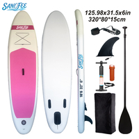 Planche de paddle gonflable de haute qualité en PVC durable de 320 cm, série Wave Chase, avec matériau de dessin au trait de 1,2 mm