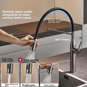 <span class=keywords><strong>Rubinetto</strong></span> da <span class=keywords><strong>Cucina</strong></span> Magnetico Wayon a Doppio Uso Caldo e Freddo, Estraibile, Antispruzzo, Girevole a 360 Gradi e Telescopico - Product Image 2