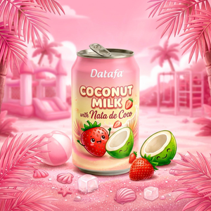 นมมะพร้าว OEM พร้อมเนื้อมะพร้าว รสผลไม้เขตร้อน บรรจุขวด PET และกระป๋อง ผู้ผลิตขายส่ง - Product Image 1