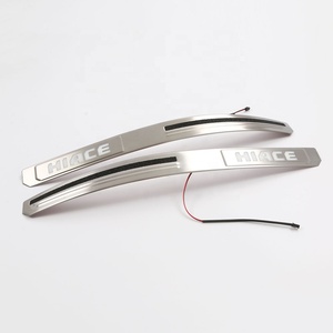 WZXD Hiace Stainless Steel Strip Front <b>Door</b> Step Scuff <b>Plate</b> LED <b>Door</b> Threshold Strip for Hiace 2005-2018 - Product Image 4