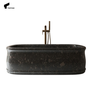 Tostone Baignoire autoportante en marbre de style antique personnalisée Intérieur moderne pour salle de bain raffinée <span class=keywords><strong>Spa</strong></span>-Like Escape Appartement Villa - Product Image 6