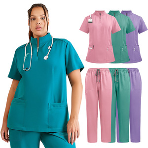 Uniformes para Lavado de <span class=keywords><strong>Ropa</strong></span> a Mano, Uniformes Quirúrgicos, Uniformes para Clínica Dental para Hombres y Mujeres, Conjuntos de Pantalones Largos y Manga Corta - Product Image 1