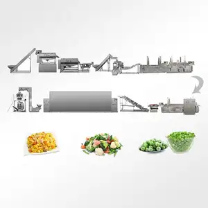 Factory direct provide frozen vegetable iqf processing line frozen vegetables line of 100kg/hour frozen-vegetable-machinery
