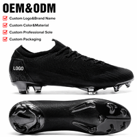 Chaussures de football personnalisées avec logo, chaussures de football basses pour hommes, chaussures d'entraînement antidérapantes, fabrication OEM directe d'usine