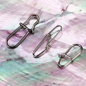 ตะขอเกี่ยวสแตนเลสแบบหมุนได้ สำหรับตกปลา ตัวเชื่อมต่อแบบหัวเข็มขัดคู่ สำหรับอุปกรณ์ตกปลา บรรจุ 100 ชิ้นต่อแพ็ค - Product Image 1