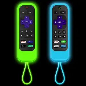 Top Sell Cheap Price Silicone TV Remote Control Case for Protective Roku Smart TV Remote Control