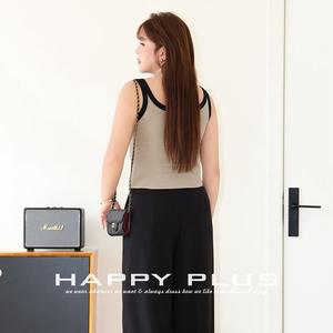 Camisola Básica Ajustada con Cuello en V, Talla Grande, Negra y Caqui, de Fibra de Viscosa Tejida, para Mujer, Capa Interior - Product Image 2