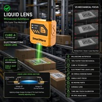 Lector de Códigos 2D Industrial Fijo IP67 con Conector M12, Escáner de Códigos de Barras Multiprotocolo para Envasado de Alimentos y Farmacéuticos