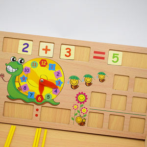 Boîte d'apprentissage numérique Montessori en bois pour enfants, <span class=keywords><strong>jeux</strong></span> éducatifs, jouets mathématiques pour enfants, design escargot, comptage en bambou - Vente chaude - Product Image 5