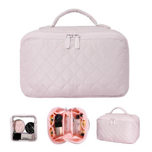 Nouvelle trousse de maquillage portable grande capacité, organiseur de pinceaux à maquillage à porter à la main, sacs de toilette de voyage haut de gamme - Product Image 1