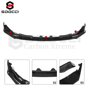 Labbro Anteriore Stile V in Fibra di Carbonio a Secco per BMW G80 M3 G82 G83 M4 Competition Splitter Paraurti Anteriore in Fibra di Carbonio - Product Image 2