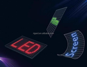 कस्टम रचनात्मक अल्ट्रा पतले घुमावदार चिपकने वाला पारदर्शी एलईडी फिल्म के लिए पूर्ण रंग स्क्रीन - Product Image 2