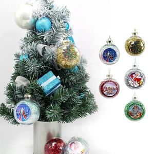 Adornos Navideños Sublimables de 4cm, 6cm y 8cm, Bolas de Navidad con Espacio para Fotos, para Manualidades y Decoración del Árbol de Navidad - Product Image 3