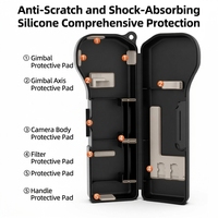 Étui de protection tout-en-un KUPEM avec boîte de rangement pour filtres pour accessoires d'appareil photo et stabilisateur Pocket 4P