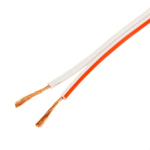 H03VH-H-Cable de altavoz plano de PVC, Cable de alimentación de 2x1,0mm, 2x1,5mm, 2x2,5mm, con línea roja, Flexible, CCA, <span class=keywords><strong>CCAL</strong></span>, CCAM, color blanco - Product Image 4