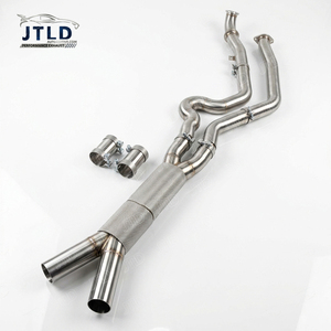 Nouvel arrivage : Kit d'échappement de performance avec double tube intermédiaire et bouclier <span class=keywords><strong>thermique</strong></span> pour BMW G80 M3 S58 3.0L Turbo – Système d'échappement de course - Product Image 1