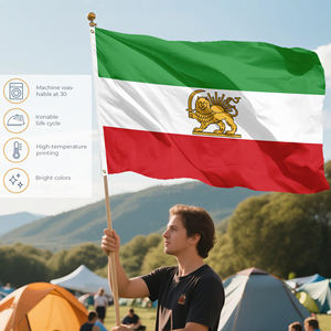 Bandera Antigua de Irán al por Mayor, 3x5 pies, con León y Sol, Estandarte Shir O Khorshid, Souvenir Pahlavi para Norouz - Product Image 5