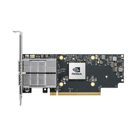 Carte réseau Mellanox MCX755106AS-HEAT double port 200GbE, carte InfiniBand IB, carte LAN, adaptateur Ethernet QSFP112, NIC