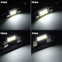 Fourniture d'usine Auto Intérieur LED Éclairage C5W Festoon Ampoule 15SMD 2016 Voiture Lecture Dôme Toit Lampe en 31mm 36mm 39mm 41mm Tailles