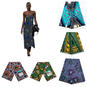 Offre Spéciale Tissu Textile <span class=keywords><strong>en</strong></span> Wax Africain Ankara 100% Polyester Viscose Doré Effet Pierre, Imprimé Wax Nigérian Jacquard, <span class=keywords><strong>Pagne</strong></span> - Product Image 5