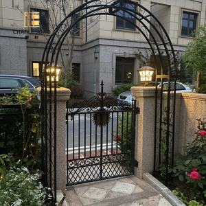 Fleurs, roses, arches, supports à fleurs, terrasses, jardins, cours, style européen rétro, <span class=keywords><strong>vintage</strong></span>, en <span class=keywords><strong>fer</strong></span> <span class=keywords><strong>forgé</strong></span>, grande portée - Product Image 3