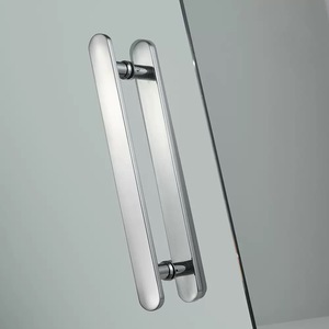 Usine personnalisé en acier inoxydable porte de <span class=keywords><strong>baignoire</strong></span> sans cadre simple écran de douche <span class=keywords><strong>coulissant</strong></span> en verre trempé - Product Image 3
