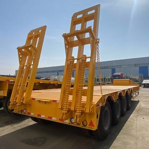 Semi-<span class=keywords><strong>remorques</strong></span> neuves, remorque à plateau surbaissé 3 essieux, forte capacité de charge, transport d'équipements lourds, semi-remorque à plateau surbaissé à vendre - Product Image 1