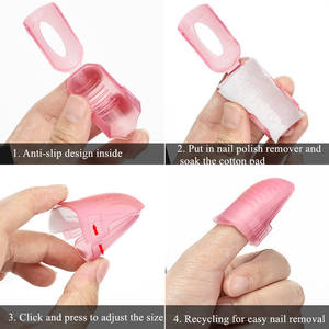 Atacado Tamanho Ajustável De Plástico Dedo Prego Removedor Clipe Set 5 Pcs Cristal Prego Removedor com Exposto Dedo Prego Suprimentos - Product Image 2