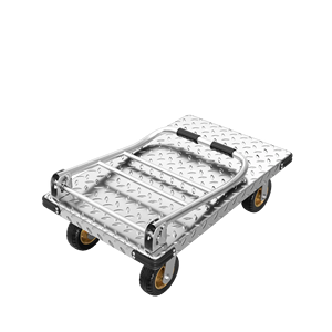 Heavy Duty Steel <strong>Trolley</strong> Goods Moving Warehouse Hand Push <strong>Flat</strong> <strong>Trolley</strong> Transport Folded Platform Hand Truck <strong>Trolley</strong> - Product Image 3