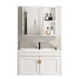 Modern minimalist dressing bathroom cabinet wash basin cabinet combination wash basin wash table basin - Product Image 5