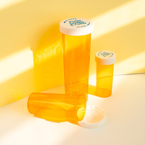 Flacons de médicaments vides en plastique PP, flacons résistants aux enfants, flacons de médicaments en capsule avec bouchon réversible - Product Image 6