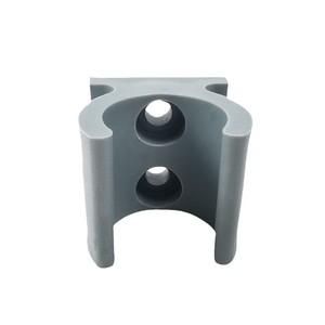 Manchon tubulaire en plastique en forme de U, taille du trou de 50 mm, durable pour meubles et chaises de toilette, matériau PP gris et noir - Product Image 3