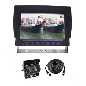AHD 1080P Xe Nâng Xe Buýt Van Gương Xe Tải Hệ Thống Camera <span class=keywords><strong>7</strong></span> <span class=keywords><strong>Inch</strong></span> IP69K Chống Thấm Nước Kép Màn Hình Ngoài Trời HD 1024x600IPS Màn Hình - Product Image 1