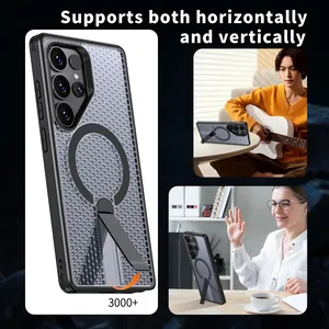 Coque Magnétique Dissipante Thermique avec Support Intégré pour Samsung Galaxy S25 S24 S23 Ultra Plus S24FE S25 Edge - Product Image 3